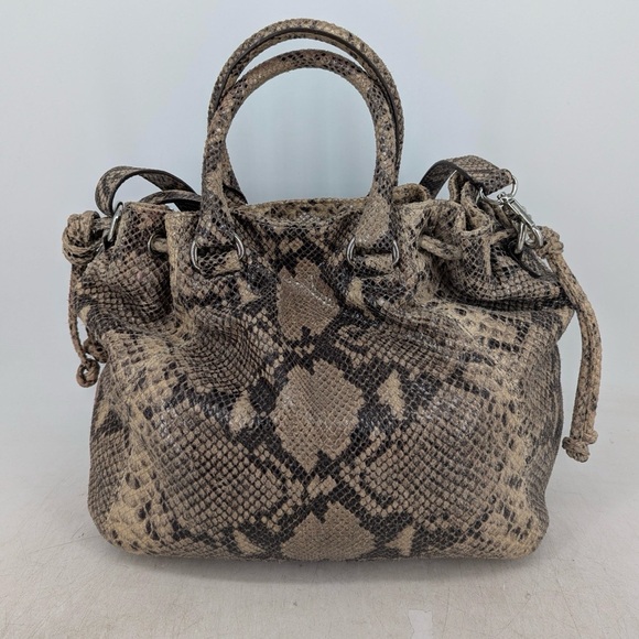 Michael Kors Python Slouchy Hobo Bag EUC - Picture 1 of 15